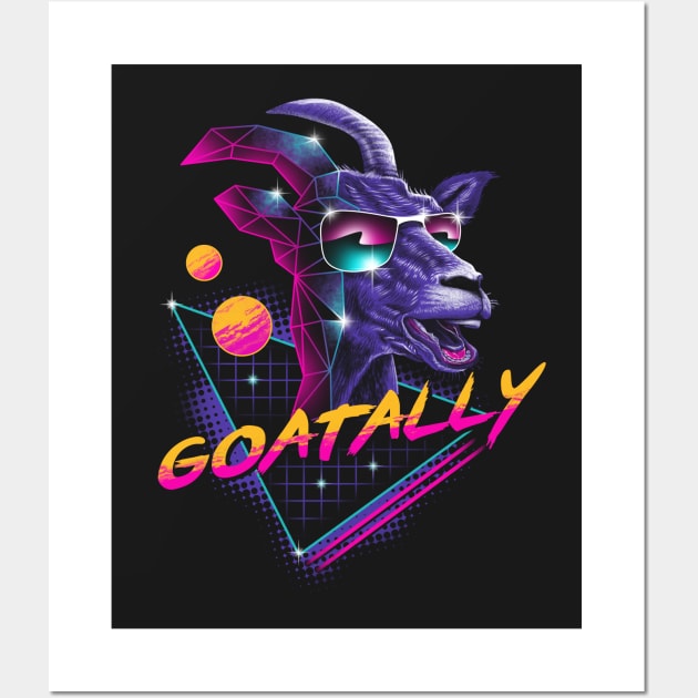 Goatally! Wall Art by Vincent Trinidad Art